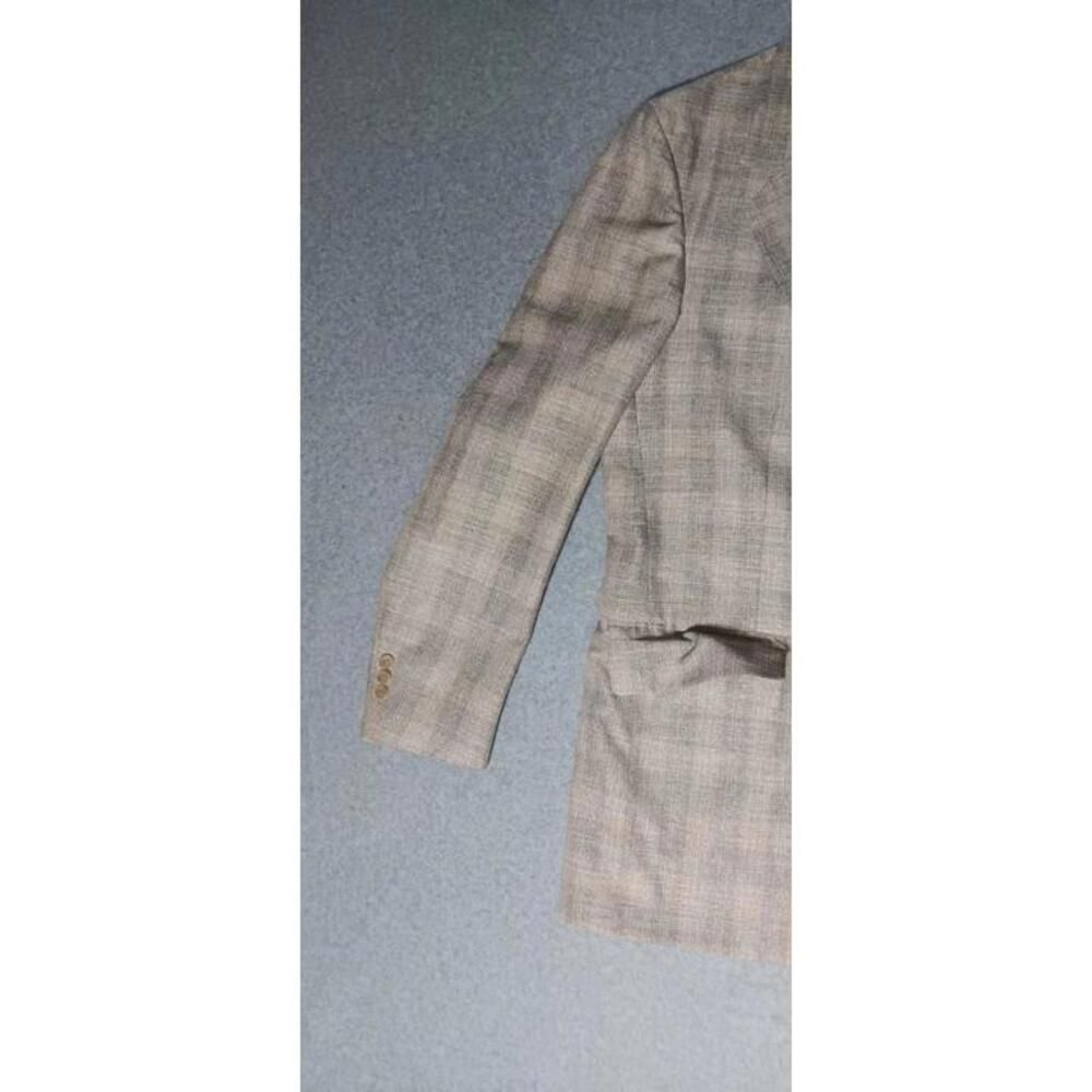 Vintage Palm Beach Blazer Jacket Mens Large Biege Grey Button Up Pockets... - Picture 6 of 12